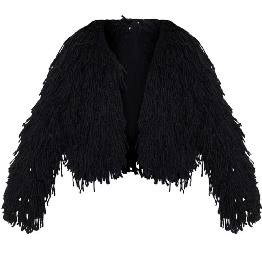 PLT Shaggy Cropped Jacket XS